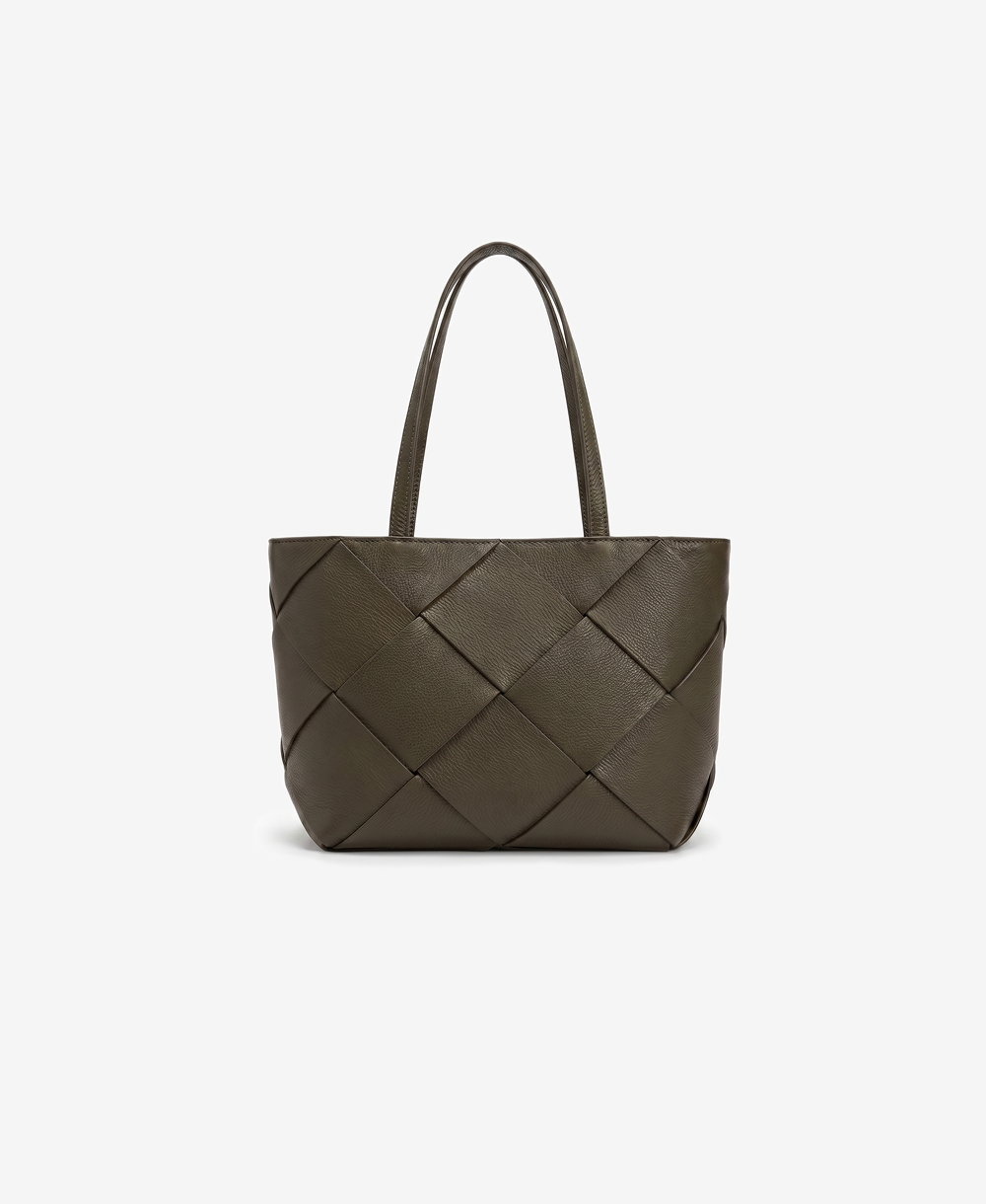 Woven Panel Shopper