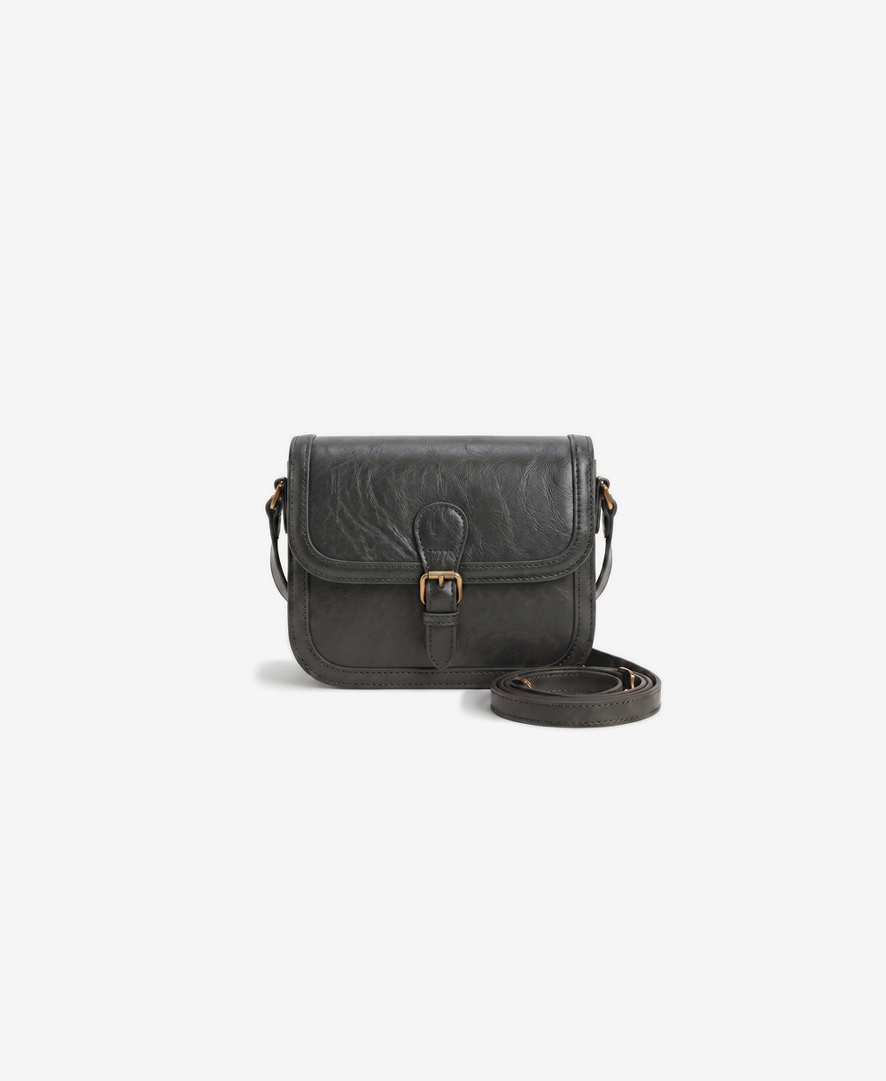 Leather Buckle Crossbody